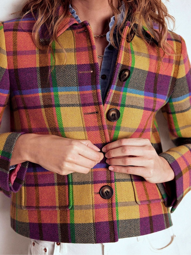Boden Blue Knightsbridge Wool Jacket - Image 2 of 5 Boden Blue Knightsbridge Wool Jacket - Image 2 of 5