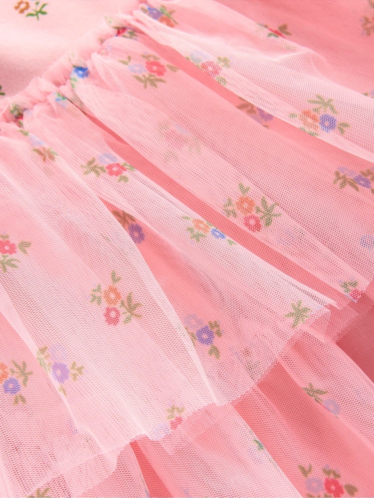 Boden Pink Tulle Mix Dress - Image 3 of 3 Boden Pink Tulle Mix Dress - Image 3 of 3