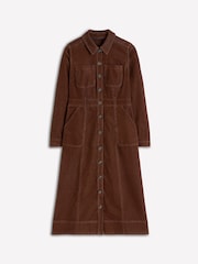 Boden Brown Amanda Cord Midi Dress - Image 5 of 5