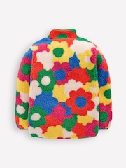 Boden Red Eden Borg Zip Through Jacket - Image 3 of 5