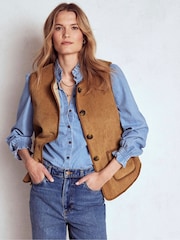 Boden Natural Clerkenwell Reversible Gilet - Image 1 of 7