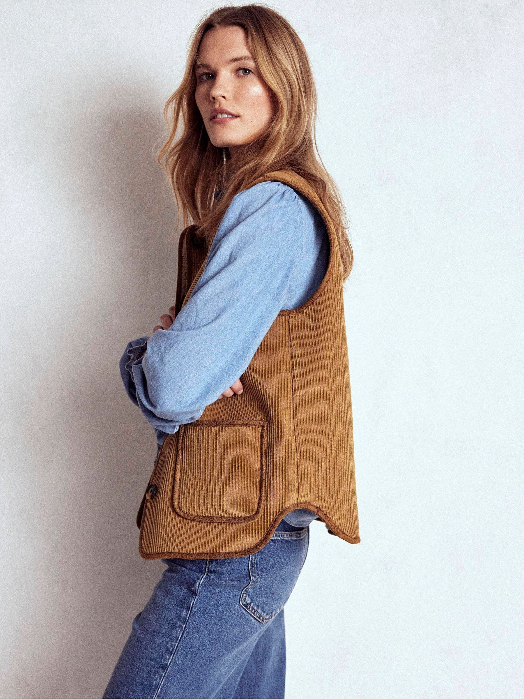 Buy Boden Natural Clerkenwell Reversible Gilet from Next USA