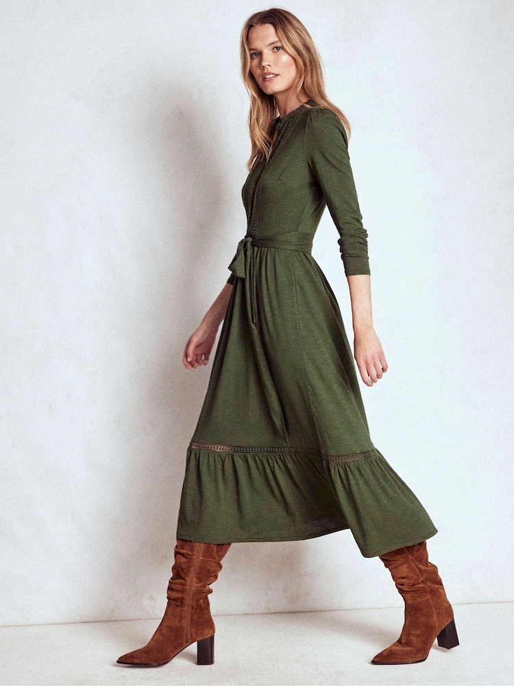 Buy Boden Green Edwina Jersey Shirt Dress from Next USA
