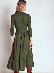 Boden Green Edwina Jersey Shirt Dress - Image 4 of 5