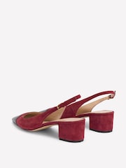 Boden Red Ailsa Block Heel Slingbacks Shoes - Image 4 of 5