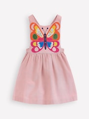 Boden Pink Cord Appliqué Pinafore Dress - Image 2 of 4