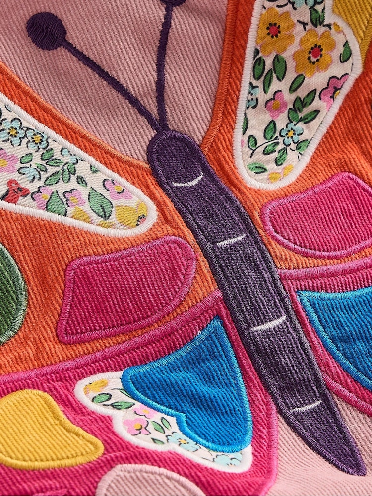Boden Pink Cord Appliqué Pinafore Dress - Image 4 of 4 Boden Pink Cord Appliqué Pinafore Dress - Image 4 of 4