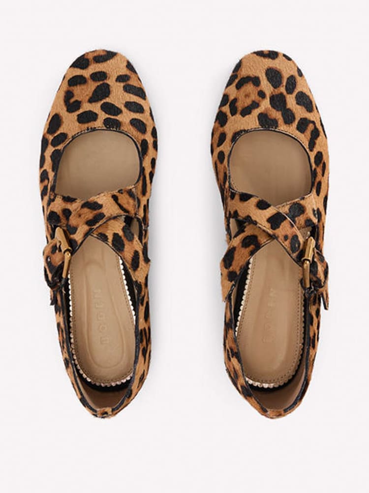 Boden Brown Cross Strap Mary Jane Shoes - Image 6 of 6
