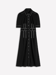 Boden Black Anita Ponte Shirt Dress - Image 5 of 5