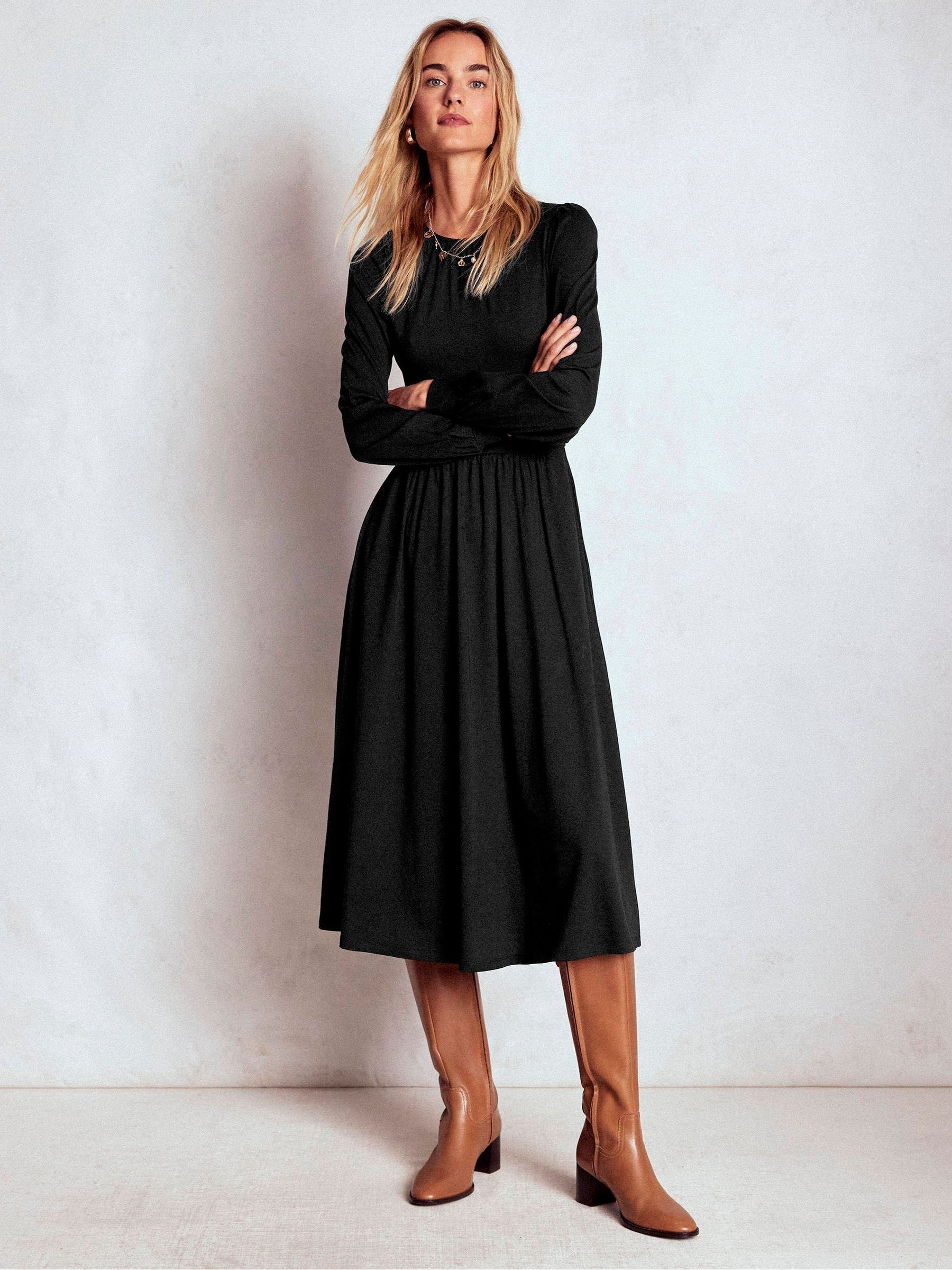 Buy Boden Black Alexandra Jersey Midi Dress from Next USA