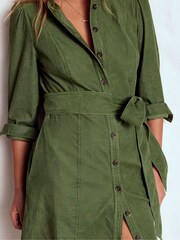 Boden Green Bre Cord Short Dress - Image 2 of 5