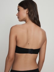 Black/White Cotton & Lace  Bandeau Ultimate Comfort Bras 2 Pack - Image 4 of 9