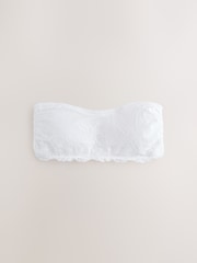 Black/White Cotton & Lace  Bandeau Ultimate Comfort Bras 2 Pack - Image 6 of 9