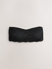 Black/White Cotton & Lace  Bandeau Ultimate Comfort Bras 2 Pack - Image 7 of 9