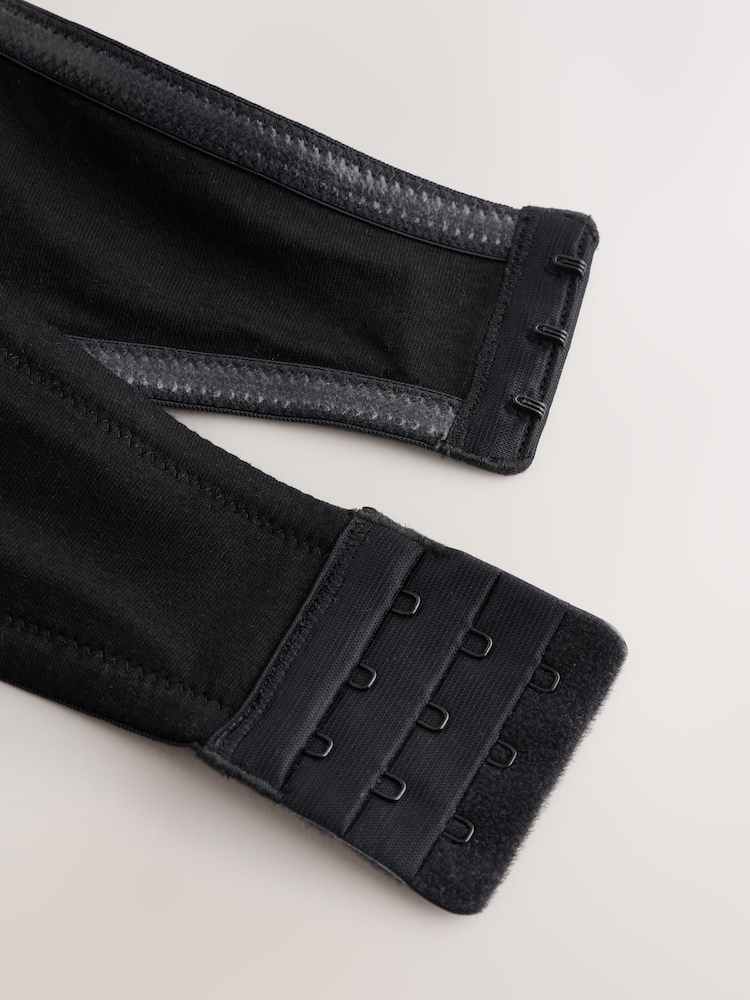 Black/White Cotton & Lace  Bandeau Ultimate Comfort Bras 2 Pack - Image 9 of 9