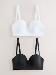 Black/White Seamfree Multiway Bras - Image 8 of 12