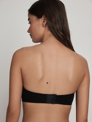 Black/White Cotton Rich Bandeau Ultimate Comfort Bras 2 Pack - Image 6 of 9