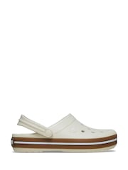 Crocs Off-White Crocband Gum Clogs - Image 1 of 7