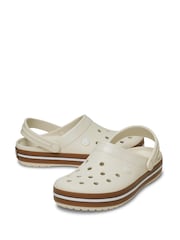Crocs Off-White Crocband Gum Clogs - Image 3 of 7