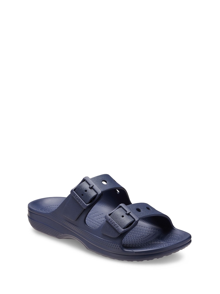 Crocs Blue Crocs Classic Icon Saturday Sandals - Image 2 of 7