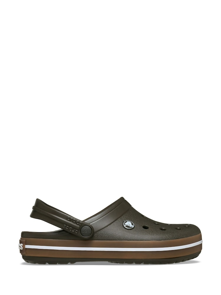 Crocs Brown Crocband Gum Clogs - Image 1 of 7