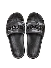Crocs Black All Day Camouflage Slides - Image 4 of 6