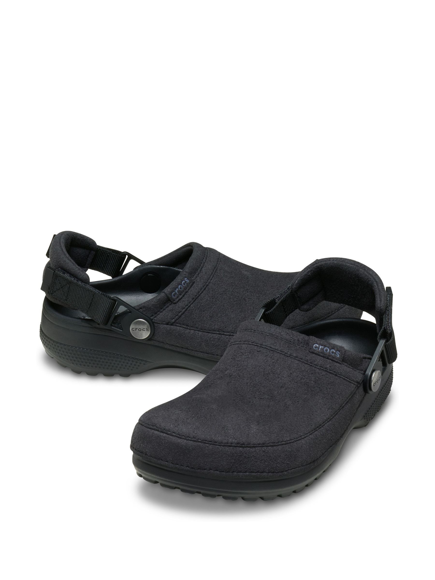 Next：日本 ブラック - Crocs Classic Craft スエード クロッグ