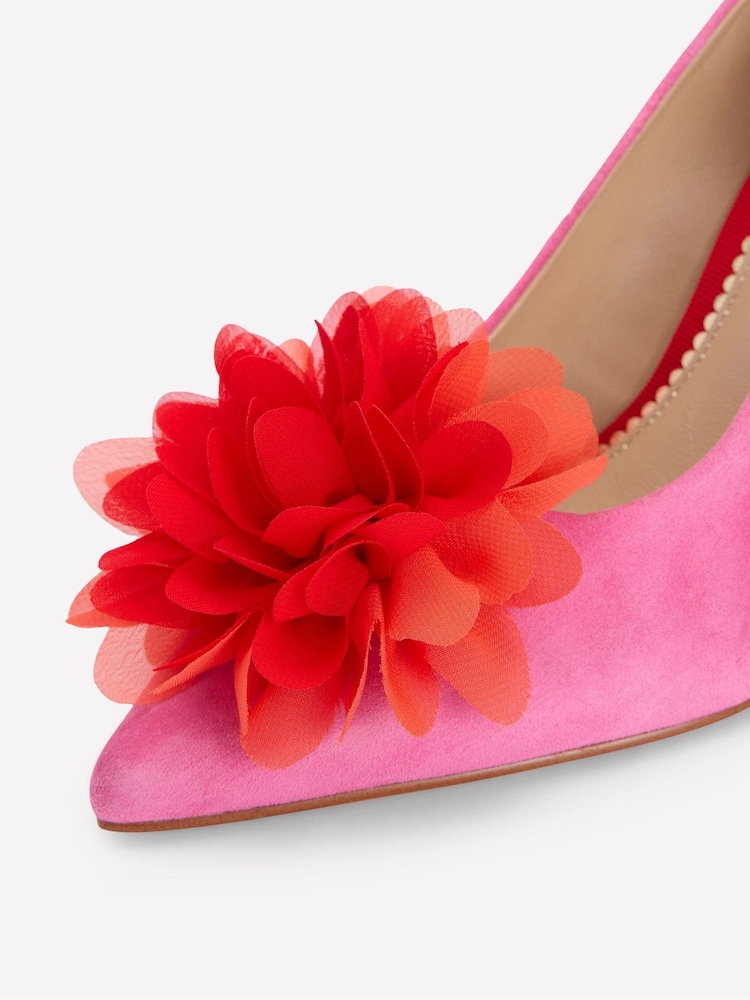 Boden Pink Flower Point Heels - Image 5 of 5 Boden Pink Flower Point Heels - Image 5 of 5