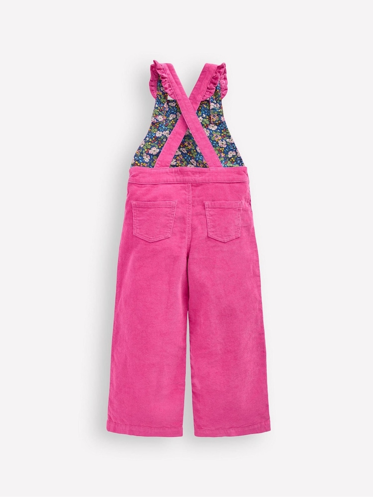 Boden Pink Frill Dungarees - Image 2 of 3