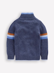 Boden Blue Heritage Half Zip Jumper - Image 2 of 3