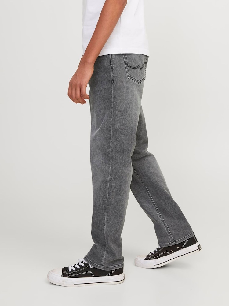 JACK & JONES Junior Grey Clark Regular Fit Jeans - Image 2 of 7