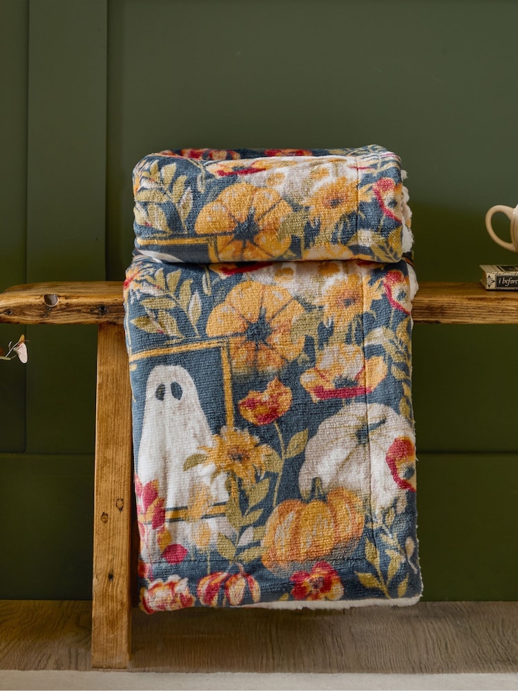 Wylder Multicolour Beatrice Printed Velvet Throw - Image 1 of 6