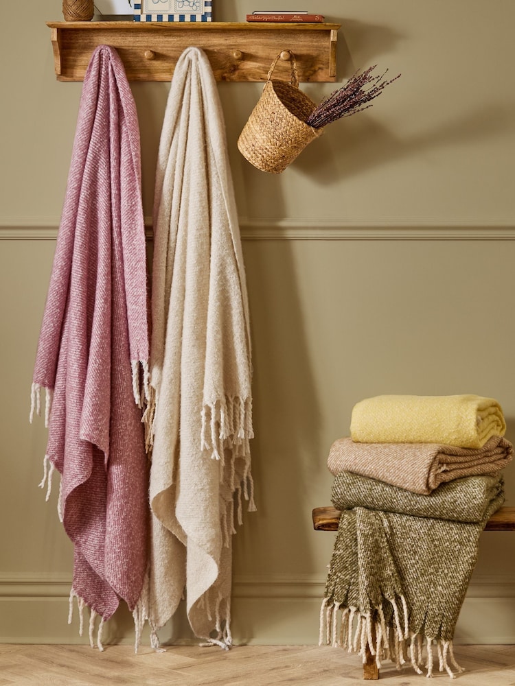 Wylder Natural Isla Woven Tasselled Throw - Image 2 of 6 Wylder Natural Isla Woven Tasselled Throw - Image 2 of 6