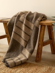 Yard Brown Harlech Woven Reversible Throw - Image 1 of 6