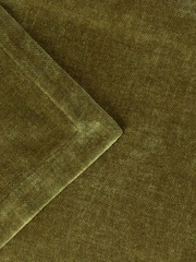 Yard Olive Green Heavy Chenille Velvet Throw - Image 3 of 4