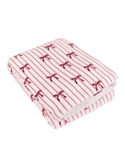 Furn Noortje Bows Sherpa Fleece Throw - Imagen 1 de 6