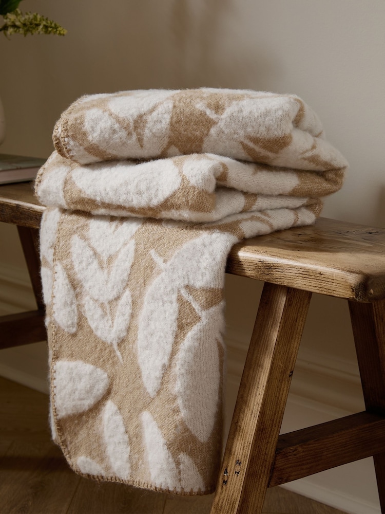 Wylder Oatmeal Hazel Woven Throw - Image 1 of 7