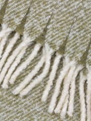 Wylder Green Isla Woven Tasselled Throw - Image 5 of 6