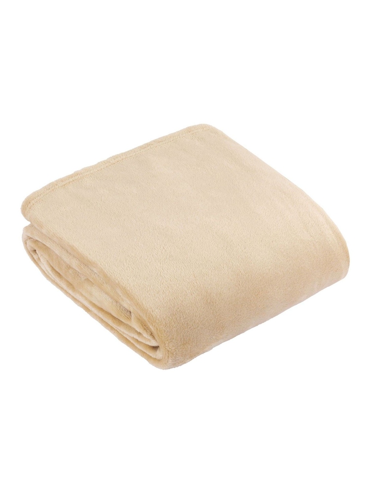 Furn Natural Harrow Fleece Throw - Image 1 of 3 Furn Natural Harrow Fleece Throw - Image 1 of 3