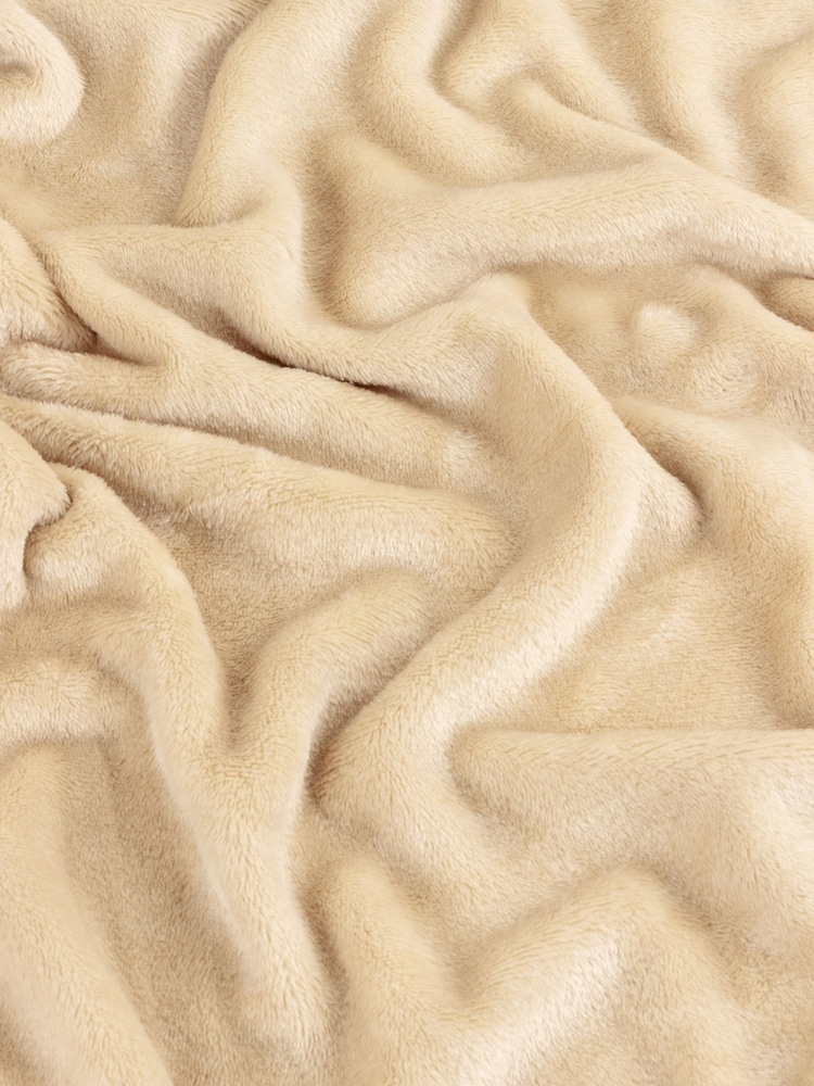 Furn Natural Harrow Fleece Throw - Image 3 of 3 Furn Natural Harrow Fleece Throw - Image 3 of 3