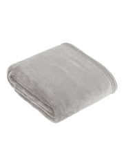 Furn Grey Harrow Fleece Throw - Image 1 of 3
