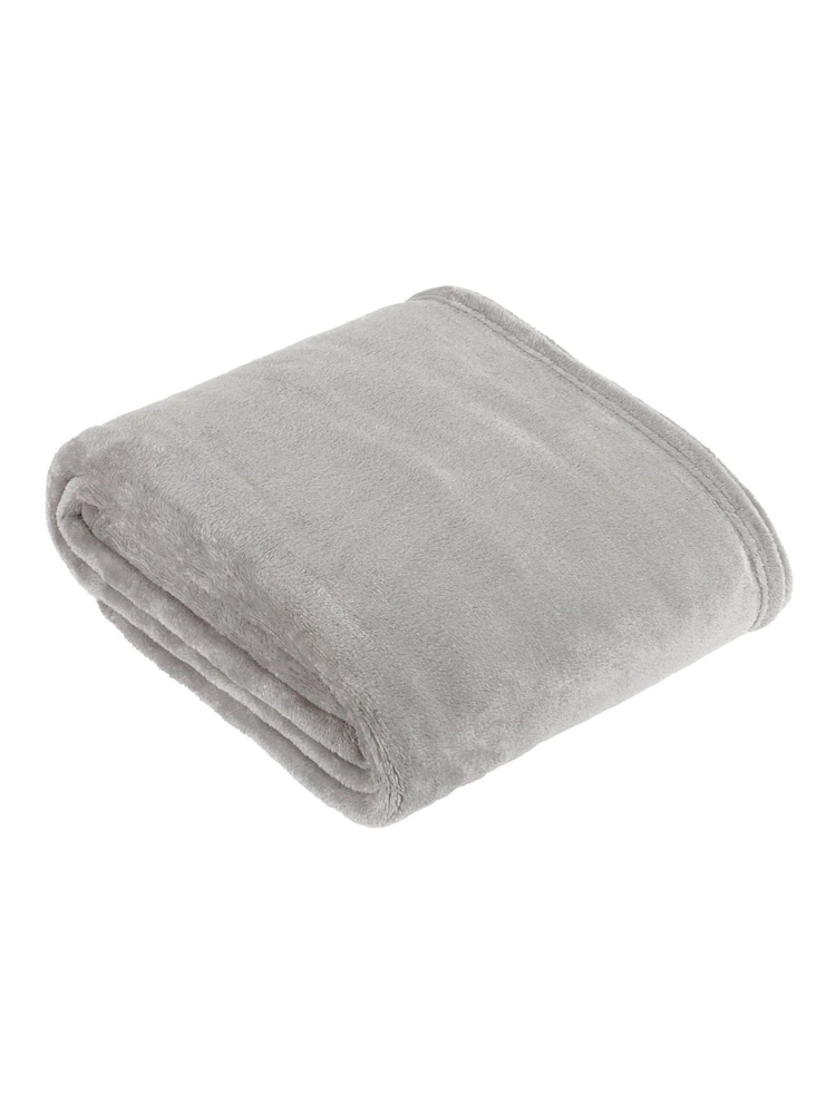 Furn Grey Harrow Fleece Throw - Image 1 of 3 Furn Grey Harrow Fleece Throw - Image 1 of 3