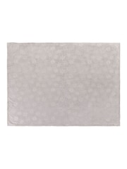 Furn Grey Snowflakes Soft Flannel Fleece Throw - Image 4 of 5