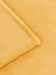 Furn Ochre Harrow Fleece Throw - Image 2 of 3