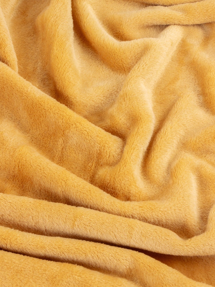 Furn Ochre Harrow Fleece Throw - Image 3 of 3 Furn Ochre Harrow Fleece Throw - Image 3 of 3