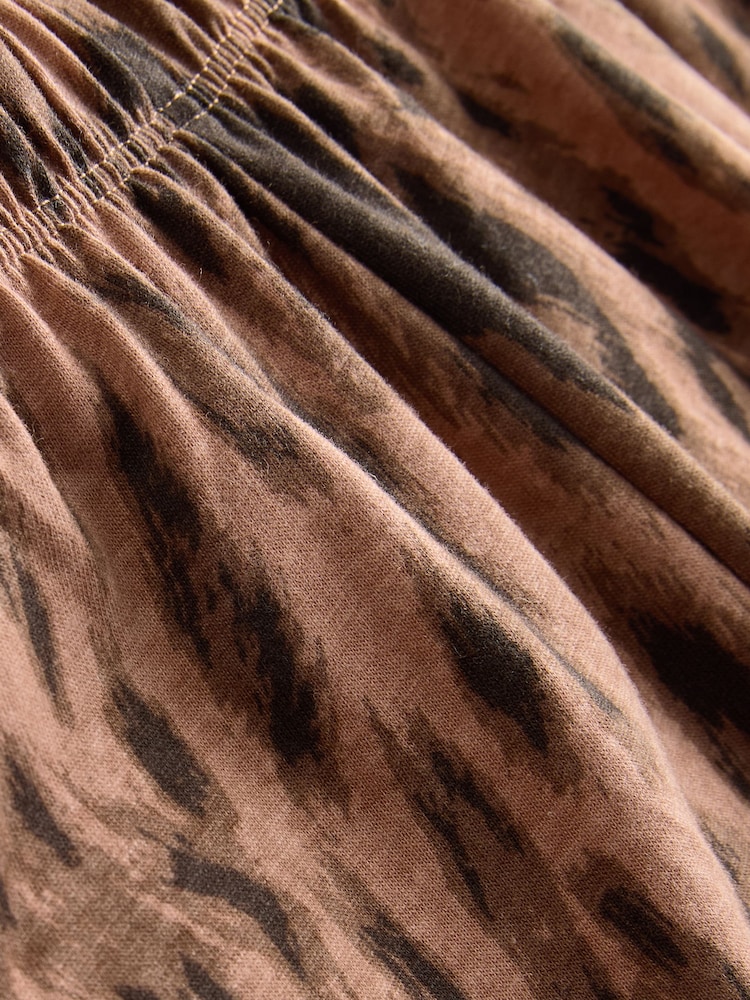 Animal Print Rib Vest Shorts Pyjamas Set - Image 3 of 3