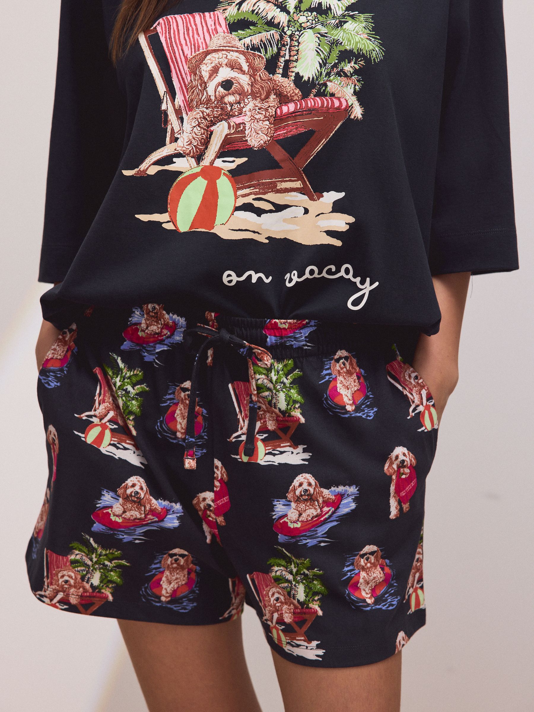 Buy Navy Charlie the Cockapoo Short Pyjamas Set from the Next UK online ...