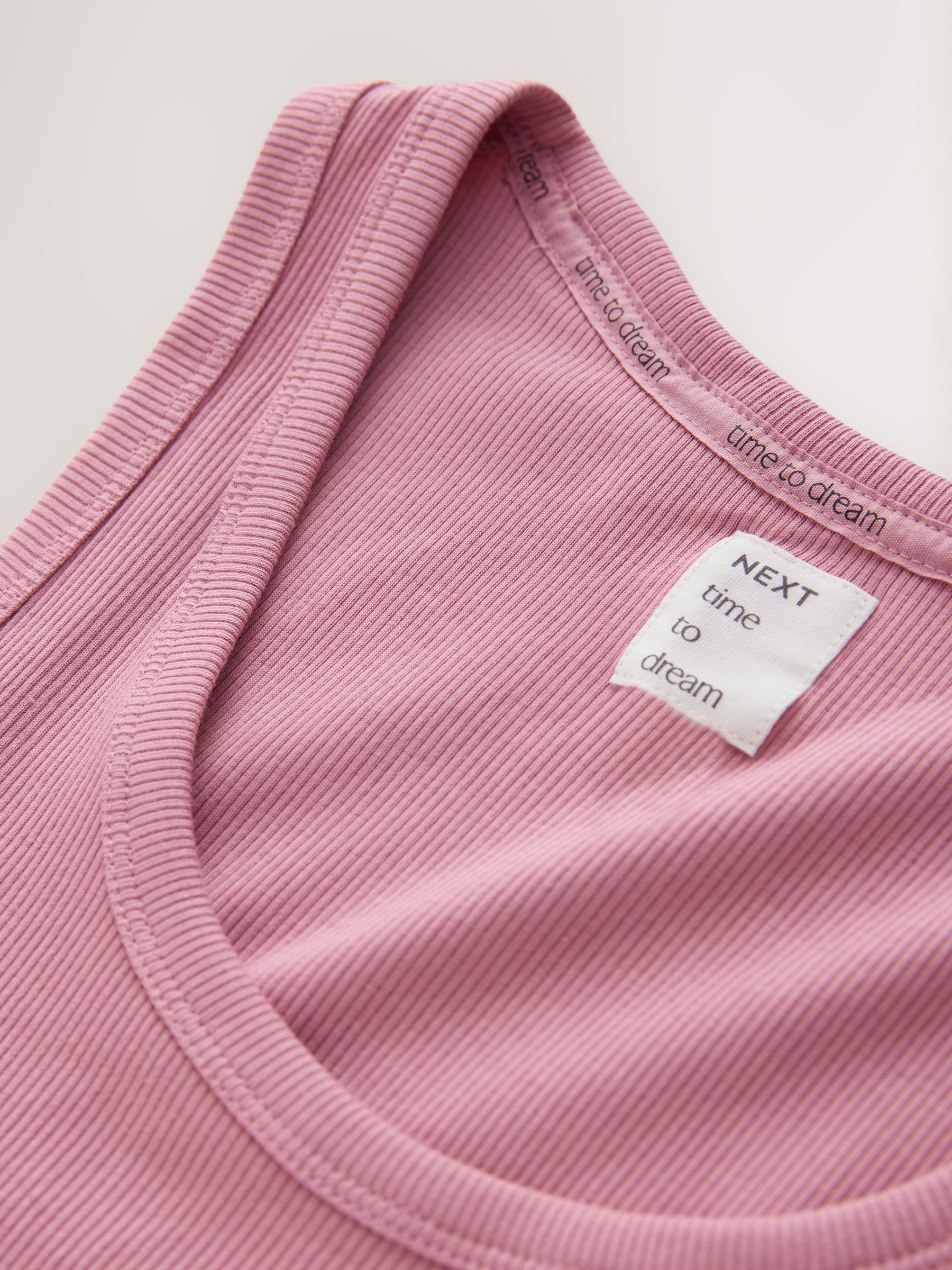 Buy Pink Rib Vest Short Pyjamas Set from the Next UK online shop