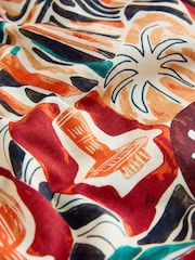 Vert abstrait - Ensemble pyjama short et débardeur côtelé - Image 9 de 9