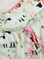 Sage Green Hamish The Highland Cow Cotton Short Pyjamas Set - Image 8 of 8